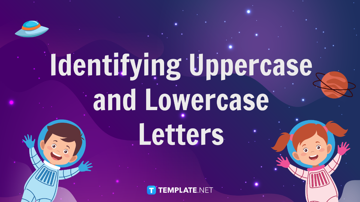 Identifying Uppercase and Lowercase Letters Template