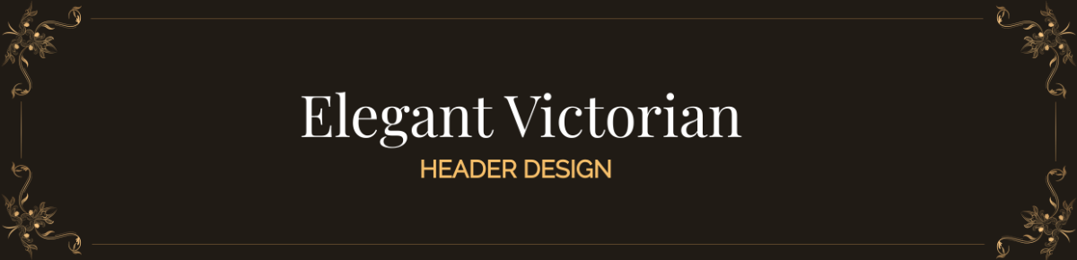 Elegant Victorian Header Design
