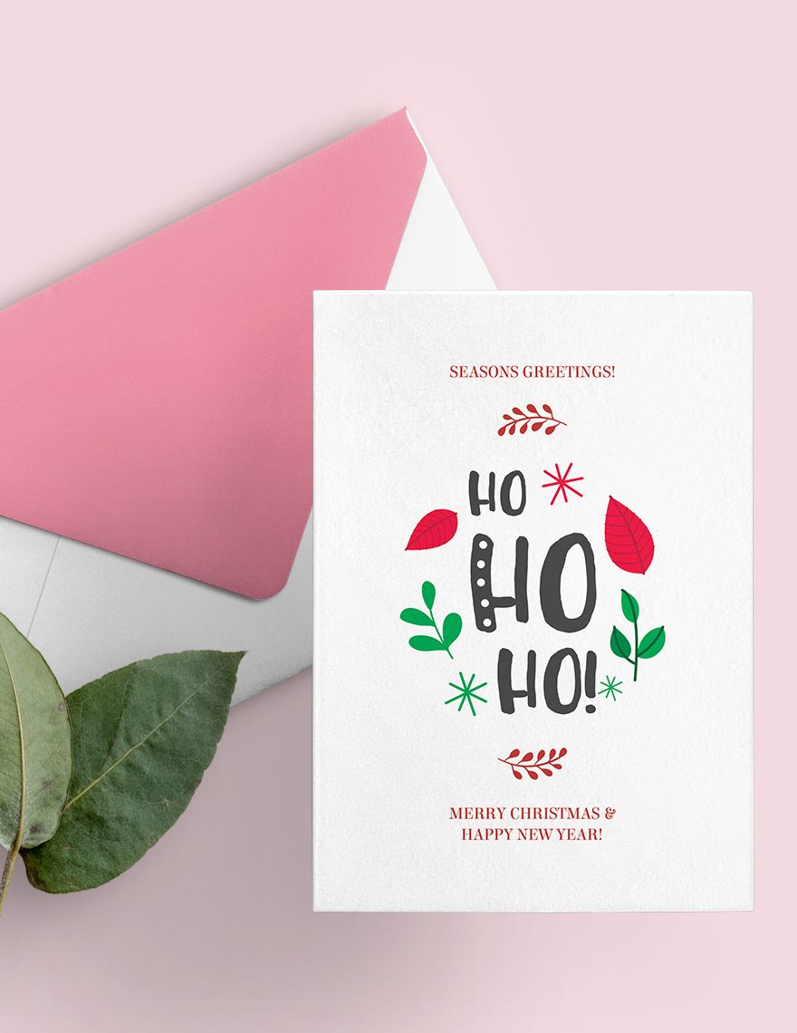 Holiday Greeting Card Editable