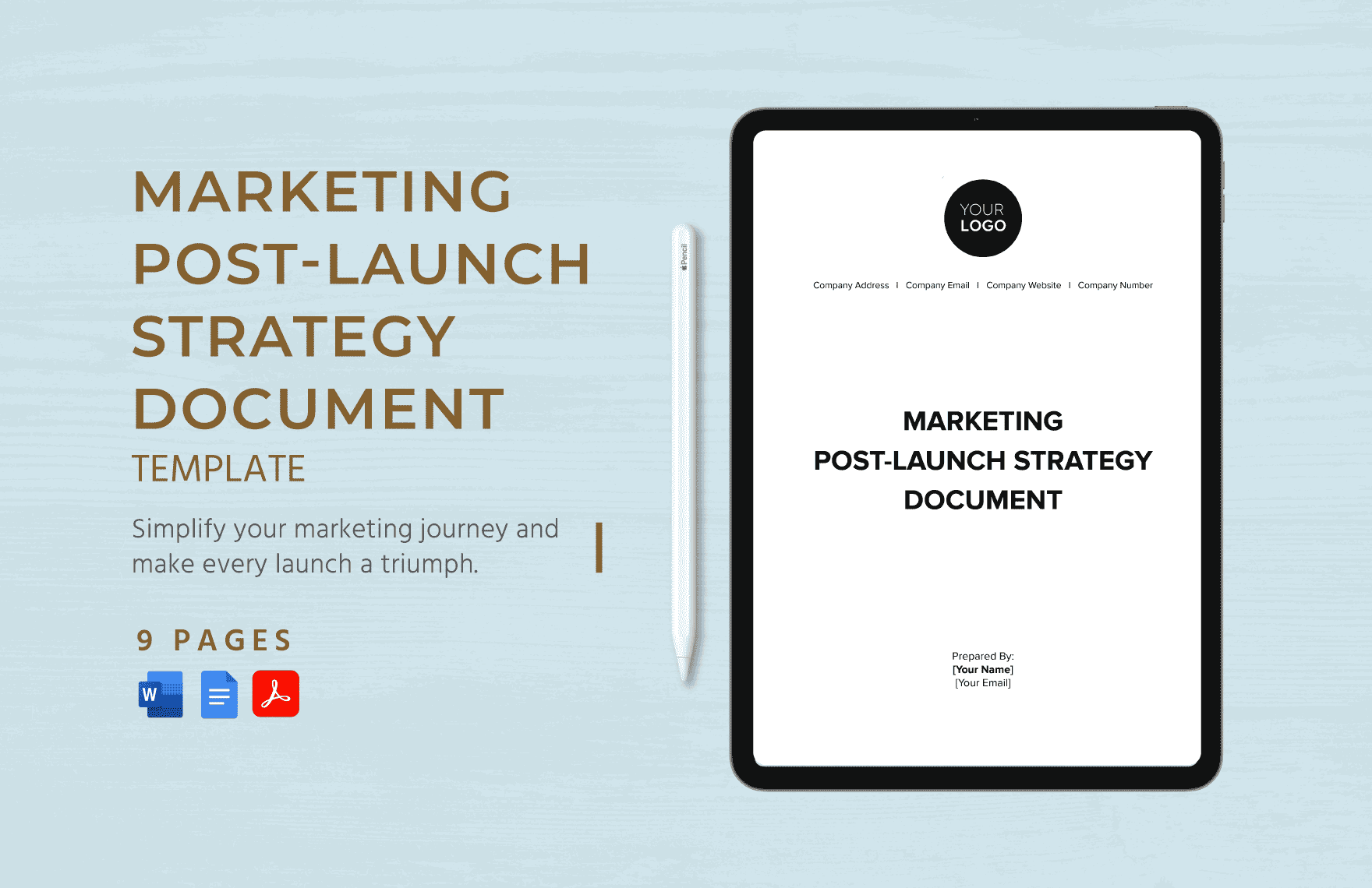 Marketing Post-Launch Strategy Document Template in Word, Google Docs, PDF