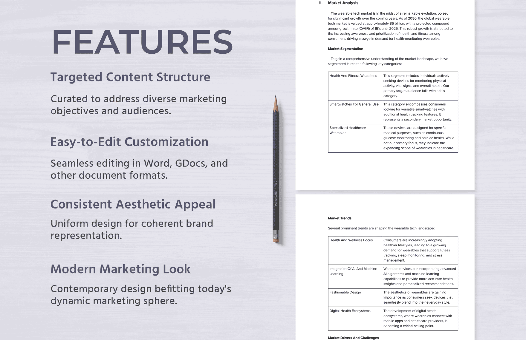 Marketing Pre-launch Research Document Template