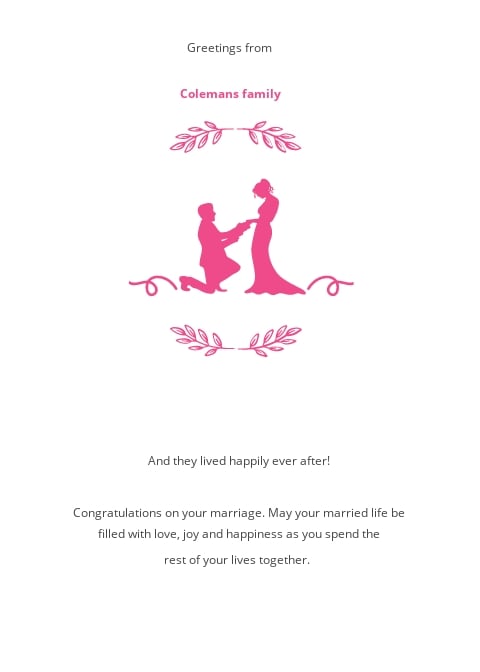 marriage card design in ms word