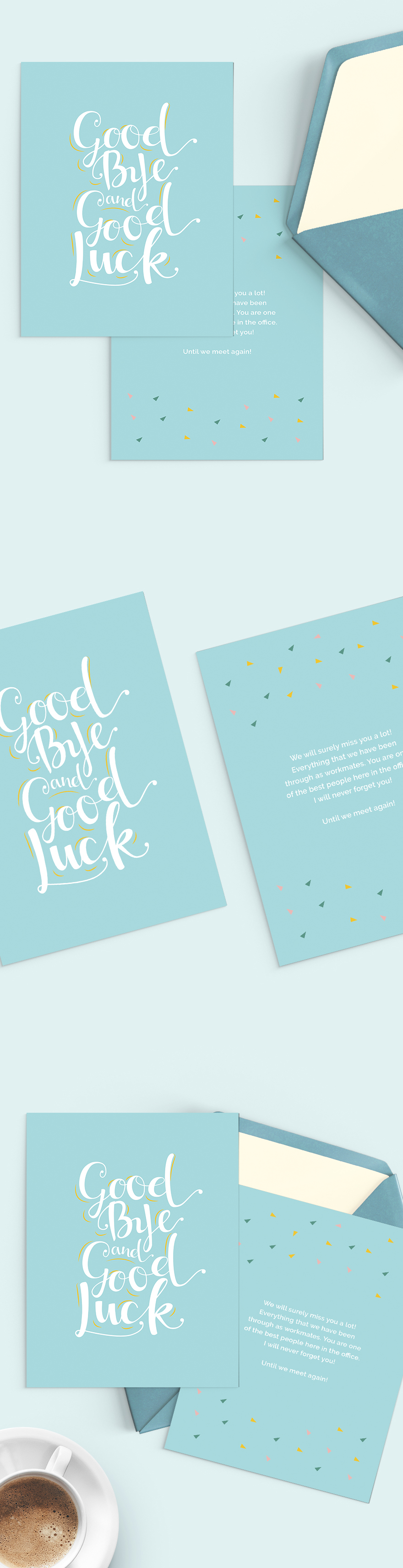 Office Goodbye Card Template