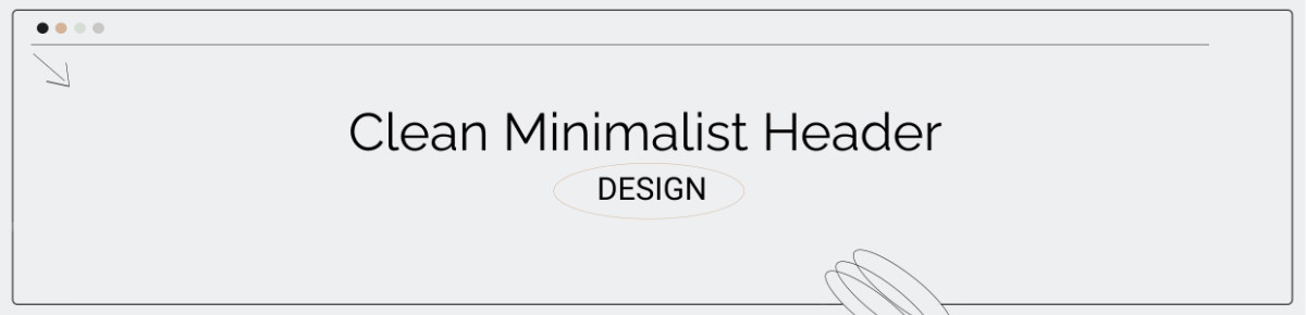 Clean Minimalist Header Design