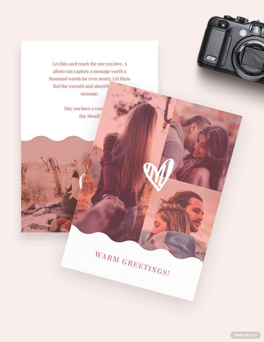 Photo Greeting Card Template