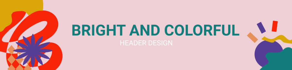 Bright and Colorful Header Design