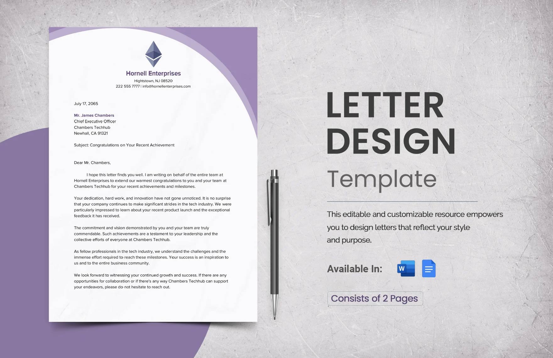 Letter Design Template