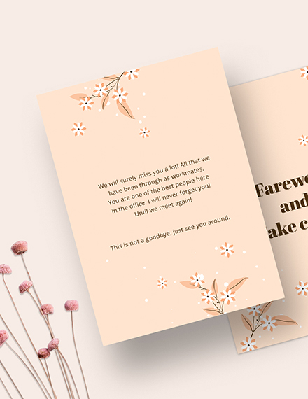 Free Simple Office Farewell Card Template to Edit Online Free Simple Office Farewell Card Template to Edit Online
