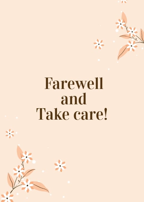 FREE Farewell Card Template in Microsoft Publisher | Template.net