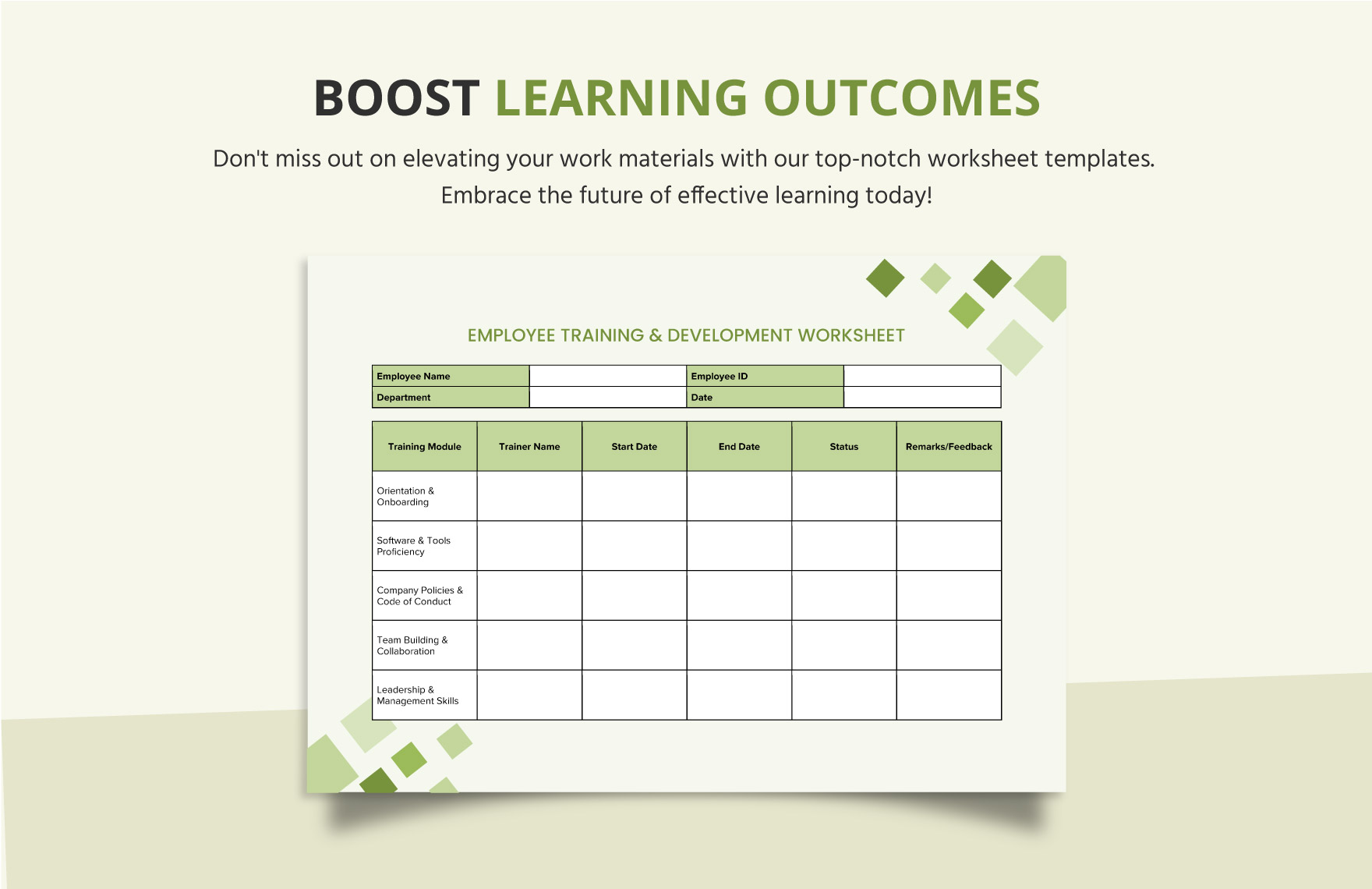 Free Printable Worksheet Template - Download in Word | Template.net