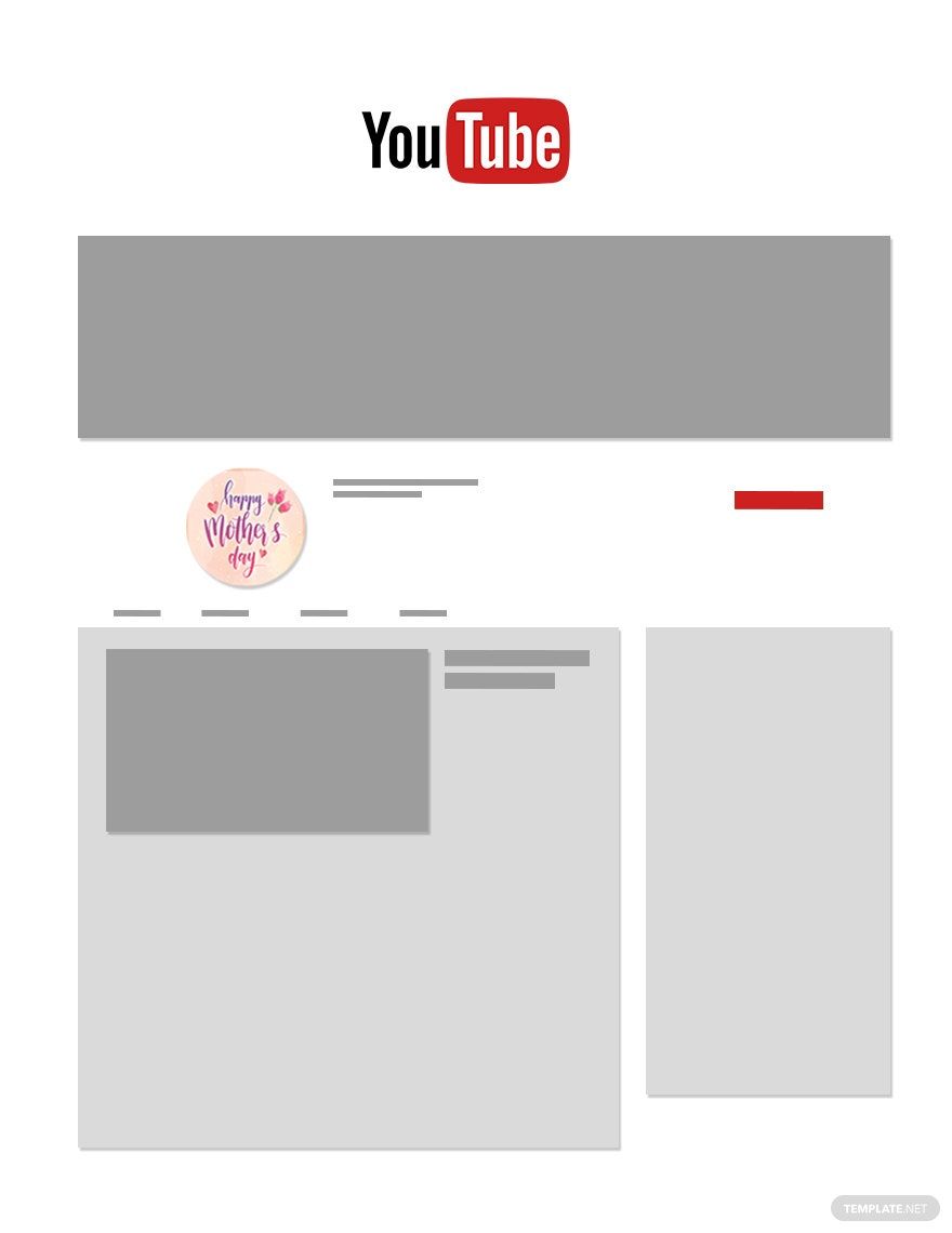 Mother's Day YouTube Profile Photo Template
