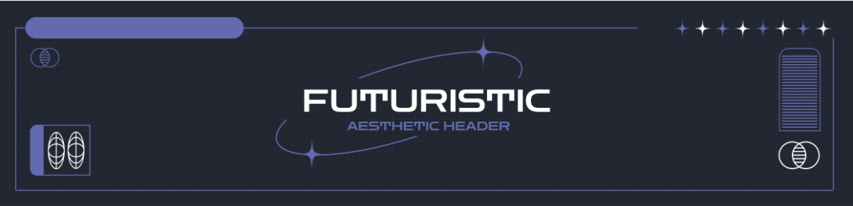 Futuristic Aesthetic Header
