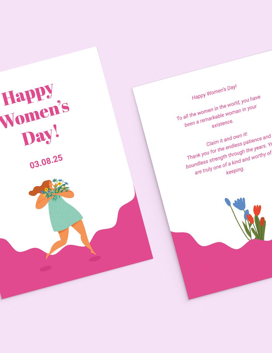 Women's Day Greeting Card Template