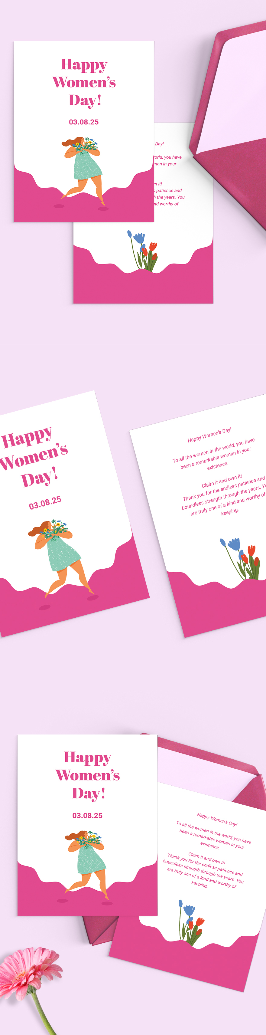 Women's Day Greeting Card Template