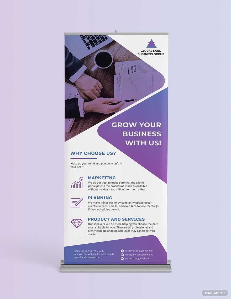 Business Roll-Up Banner Template