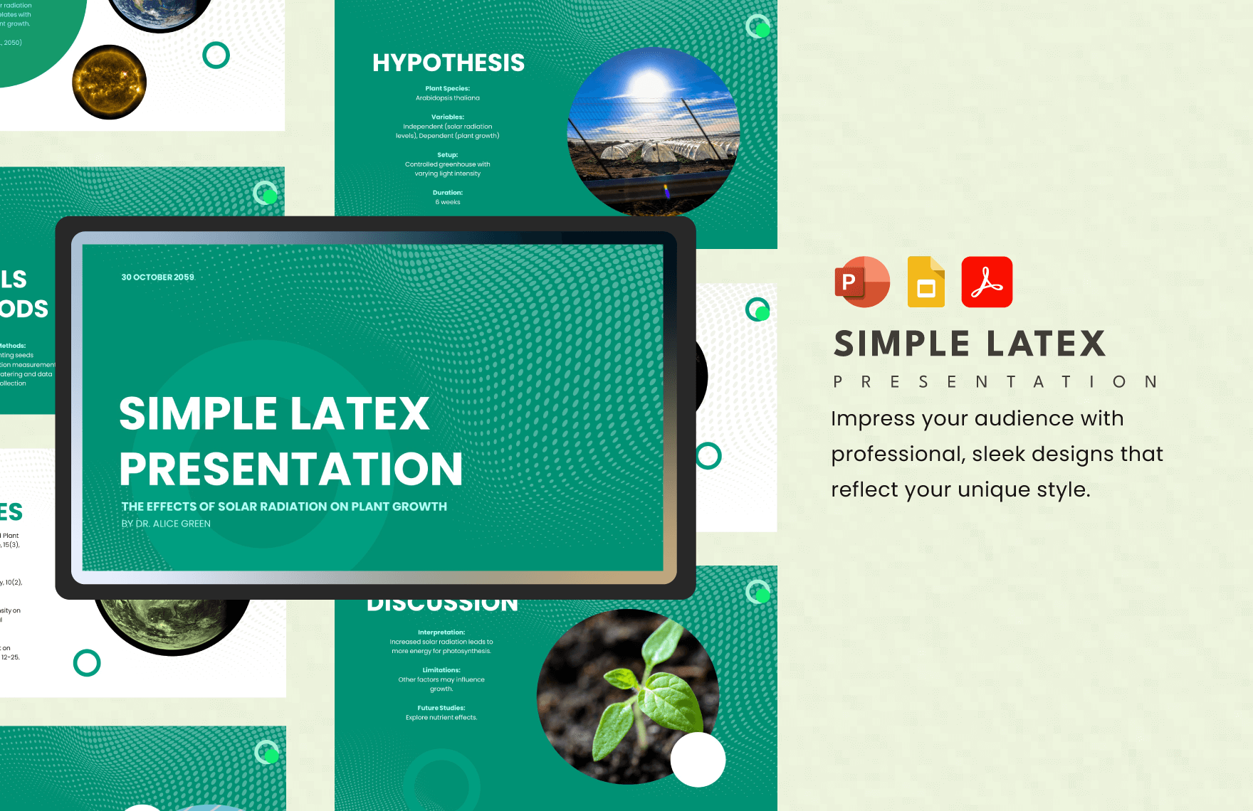 latex presentation template