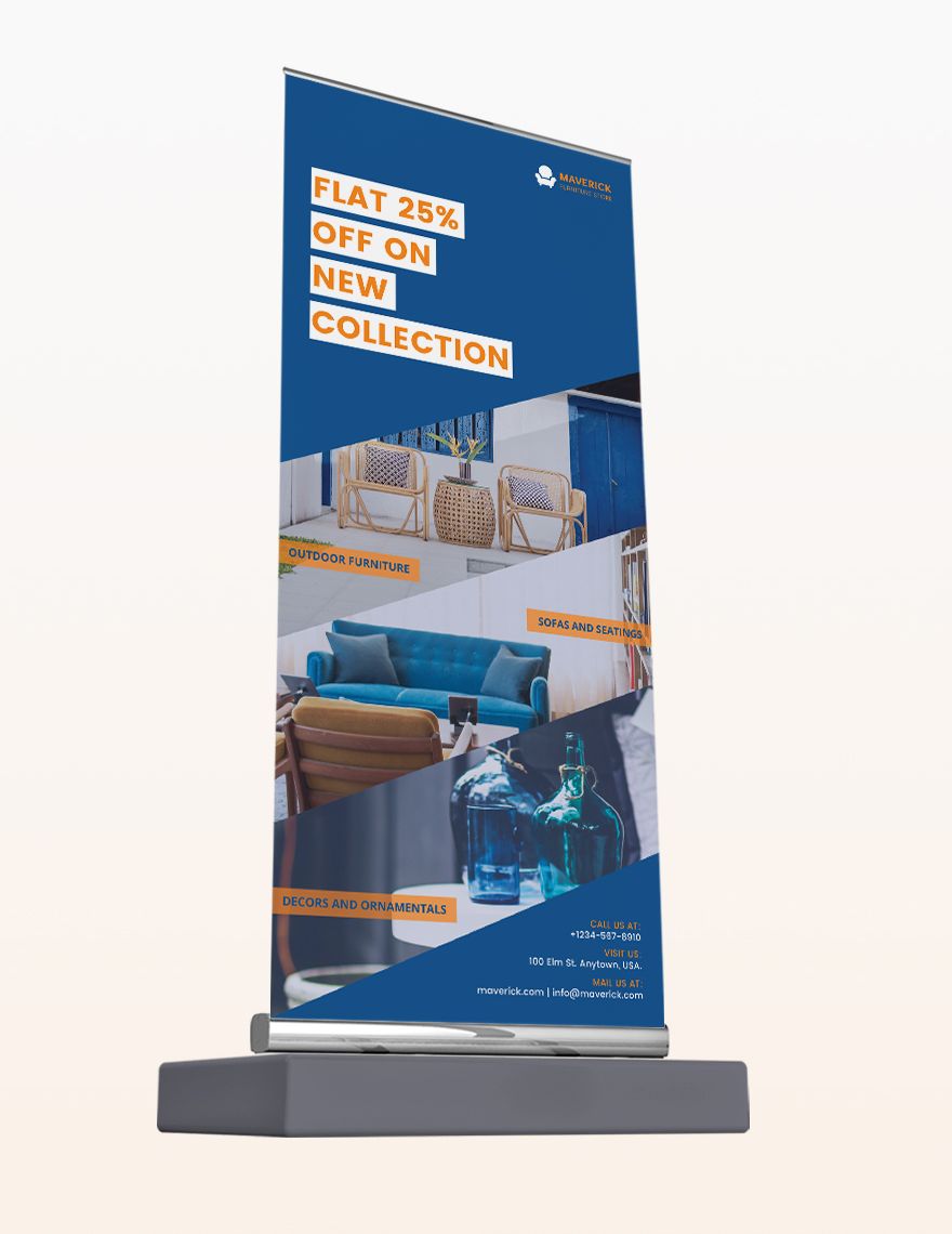 Furniture Roll-Up Banner Template