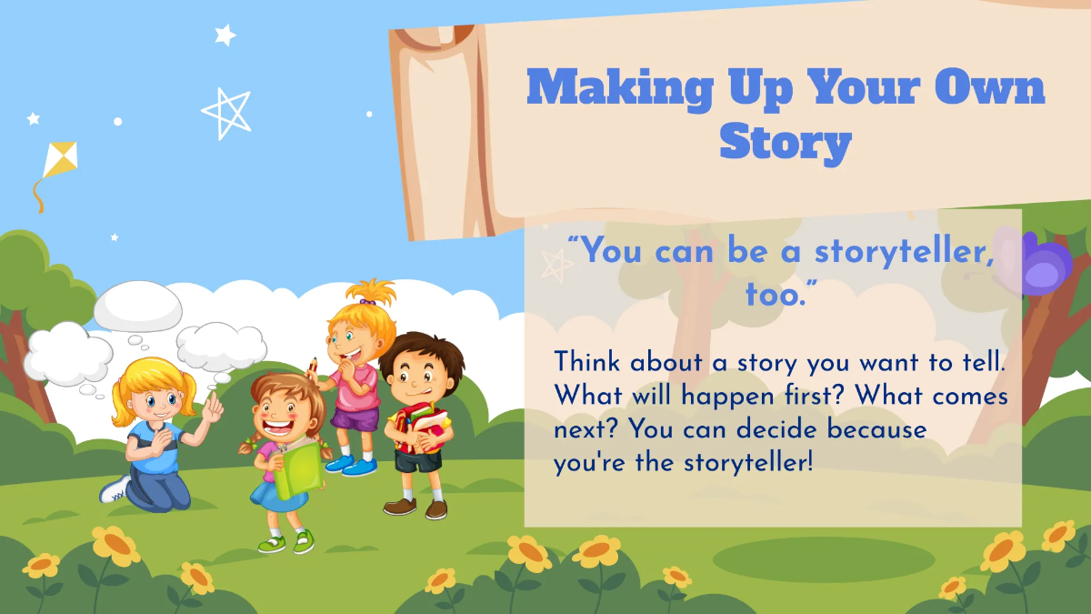 Free Creating and Sharing Simple Stories Template to Edit Online