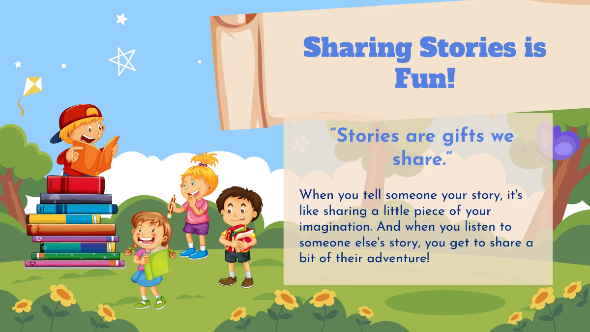 Free Creating and Sharing Simple Stories Template to Edit Online