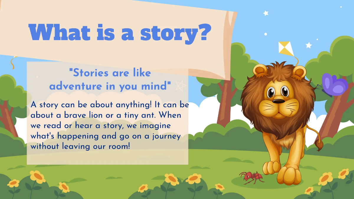 Free Creating and Sharing Simple Stories Template to Edit Online