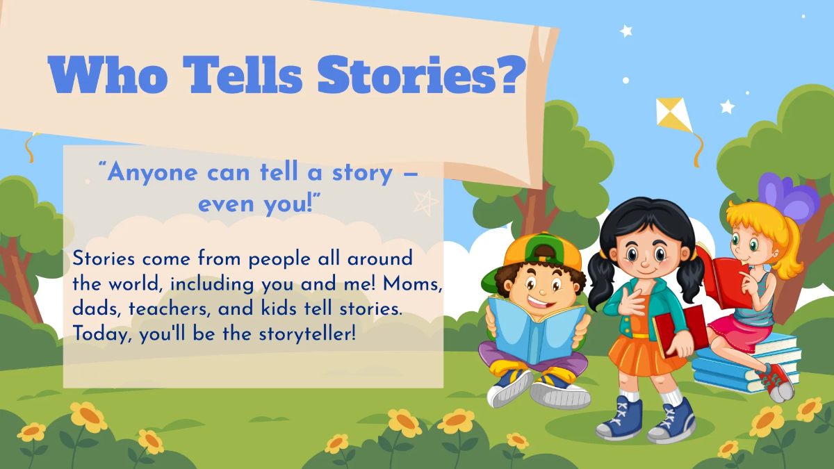 Free Creating and Sharing Simple Stories Template to Edit Online