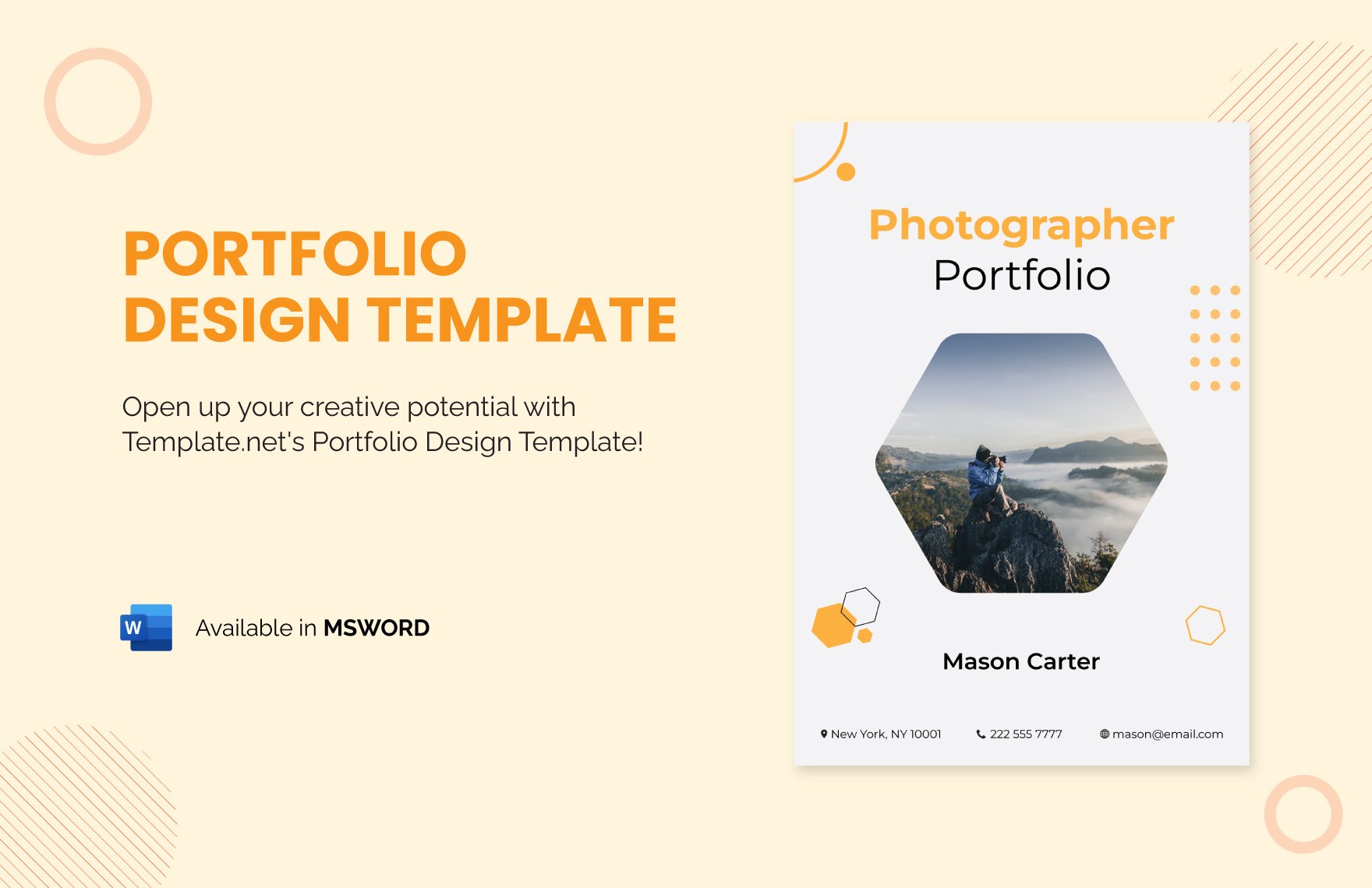 Portfolio Design Template in Word, PDF, Apple Pages