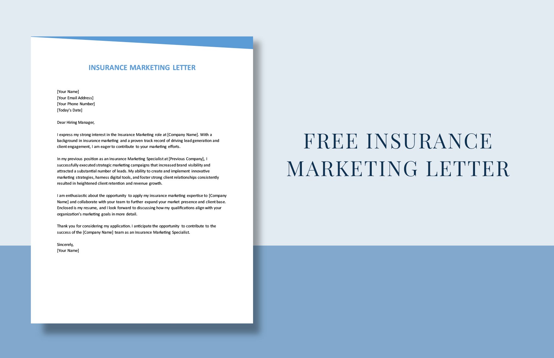 Insurance Marketing Letter