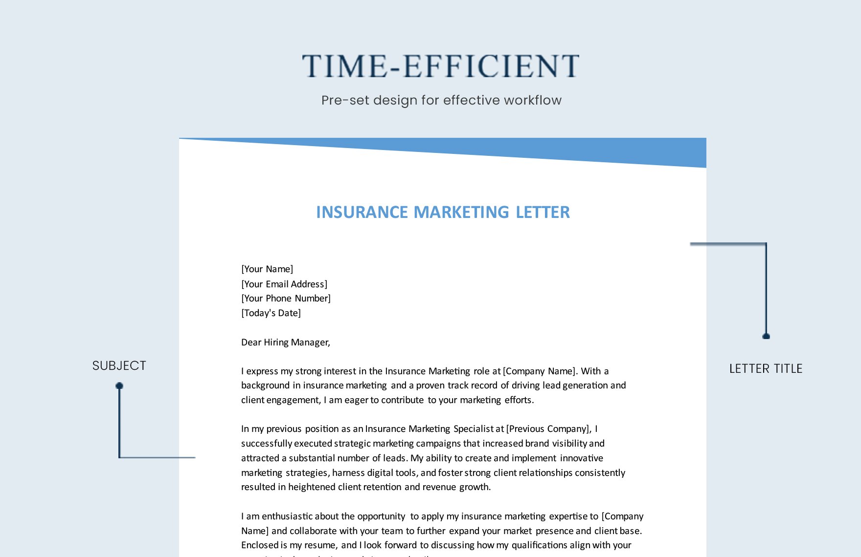 Insurance Marketing Letter