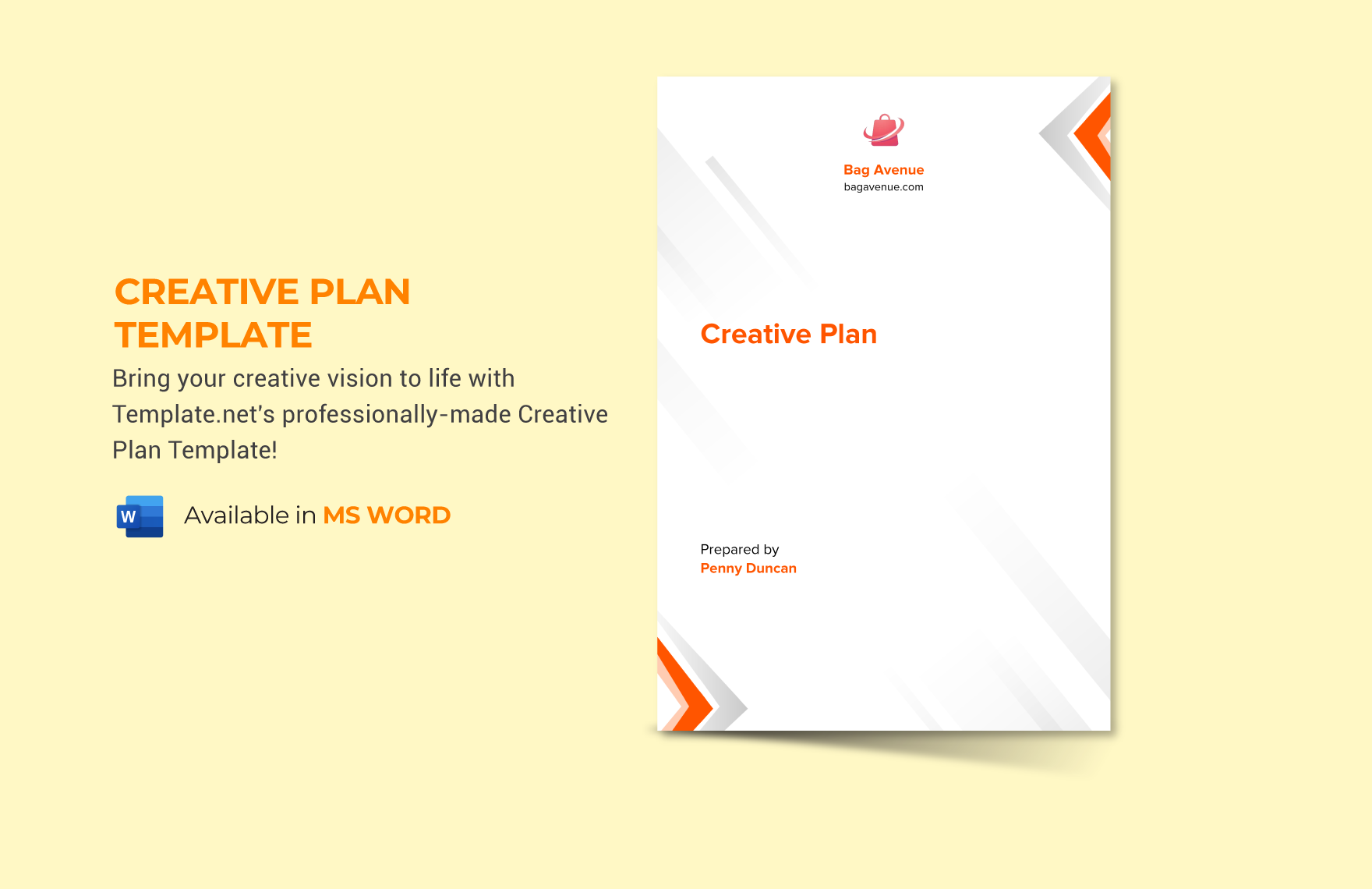 Creative Plan Template