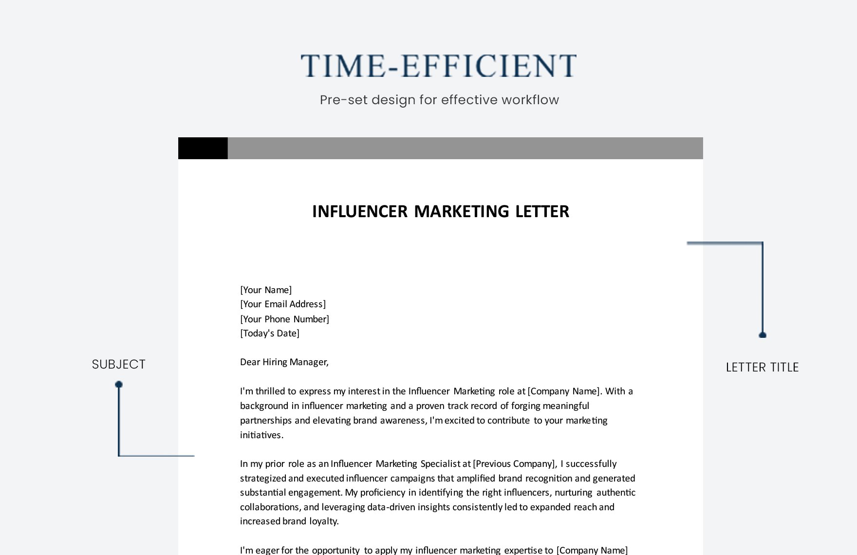 Influencer Marketing Letter