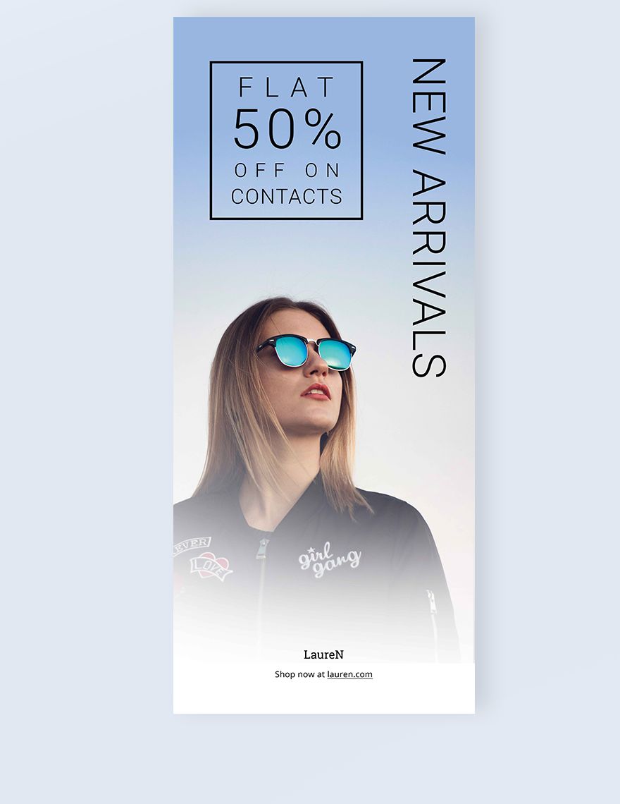 Product Roll-Up Banner Template