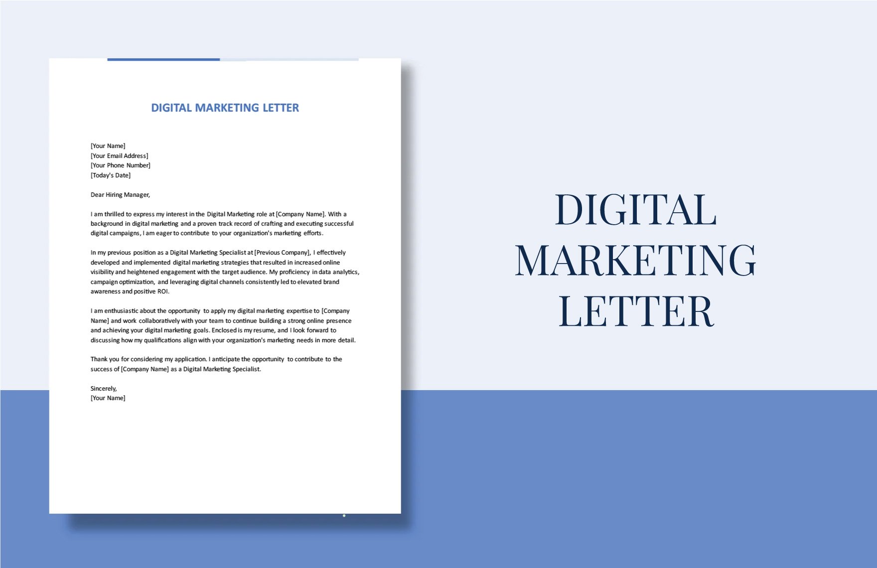 Digital Marketing Letter