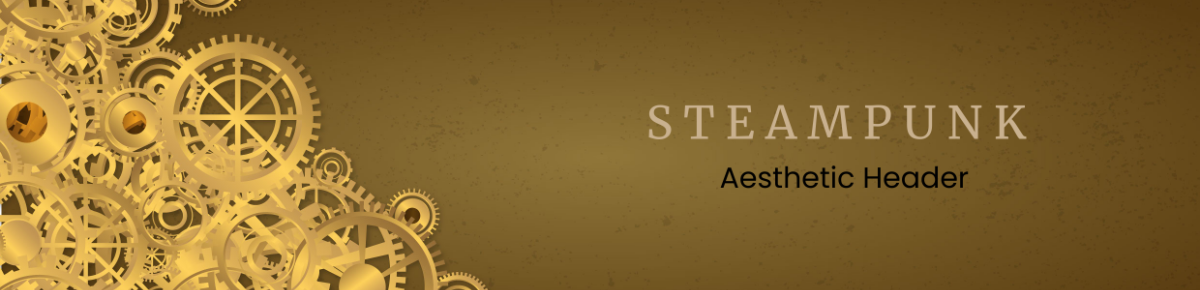 Free Steampunk Aesthetic Header Template