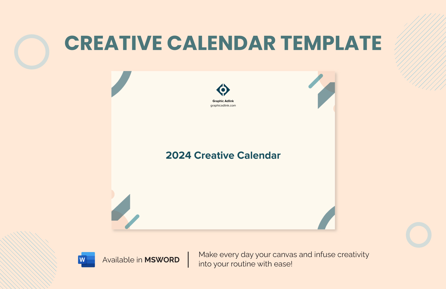 Creative Calendar Template in MS Word - Download | Template.net