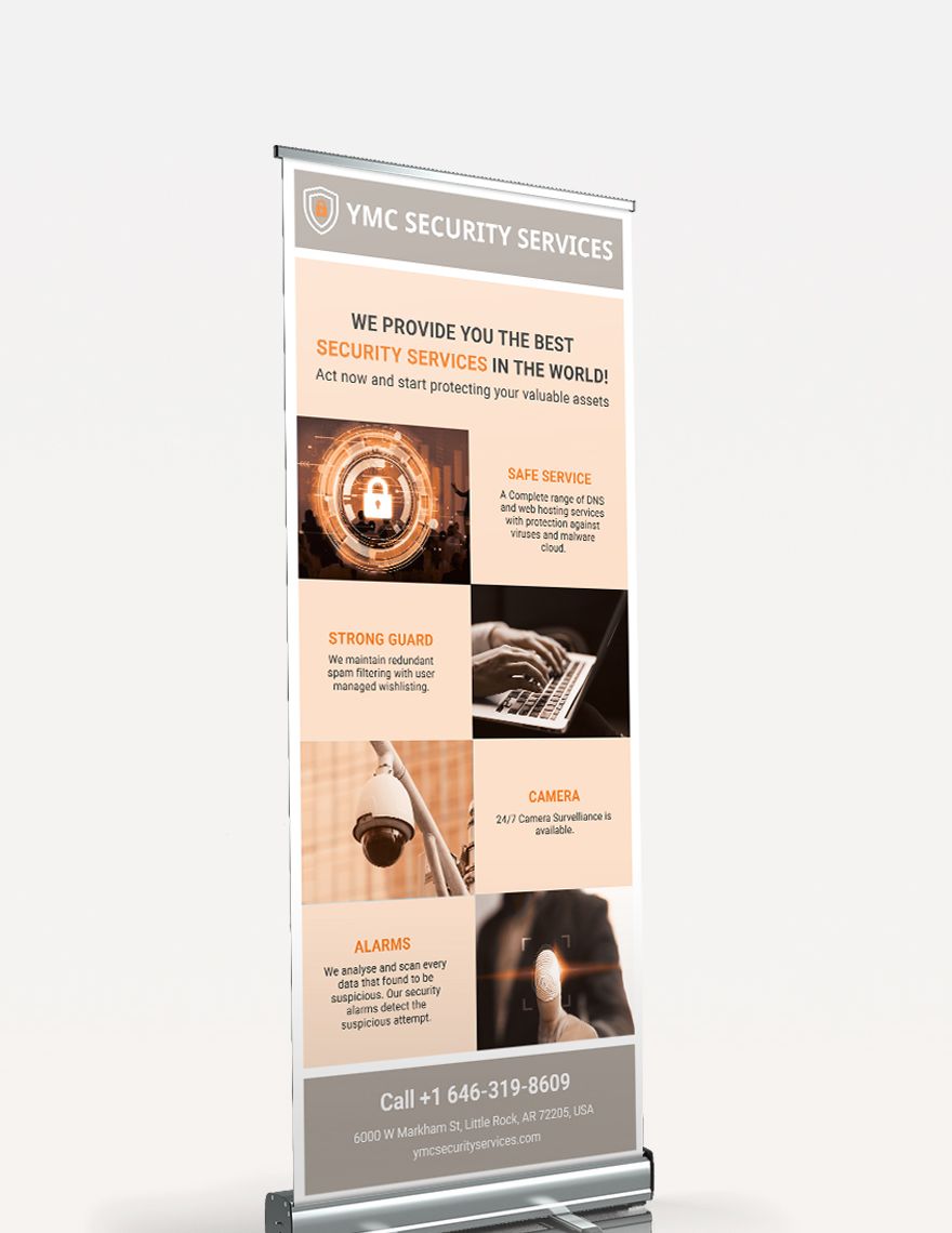 Security Services Roll-Up Banner Template