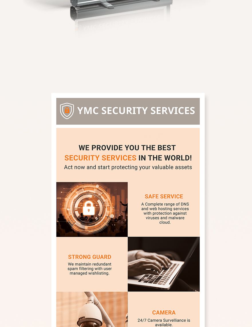 Security Services Roll-Up Banner Template