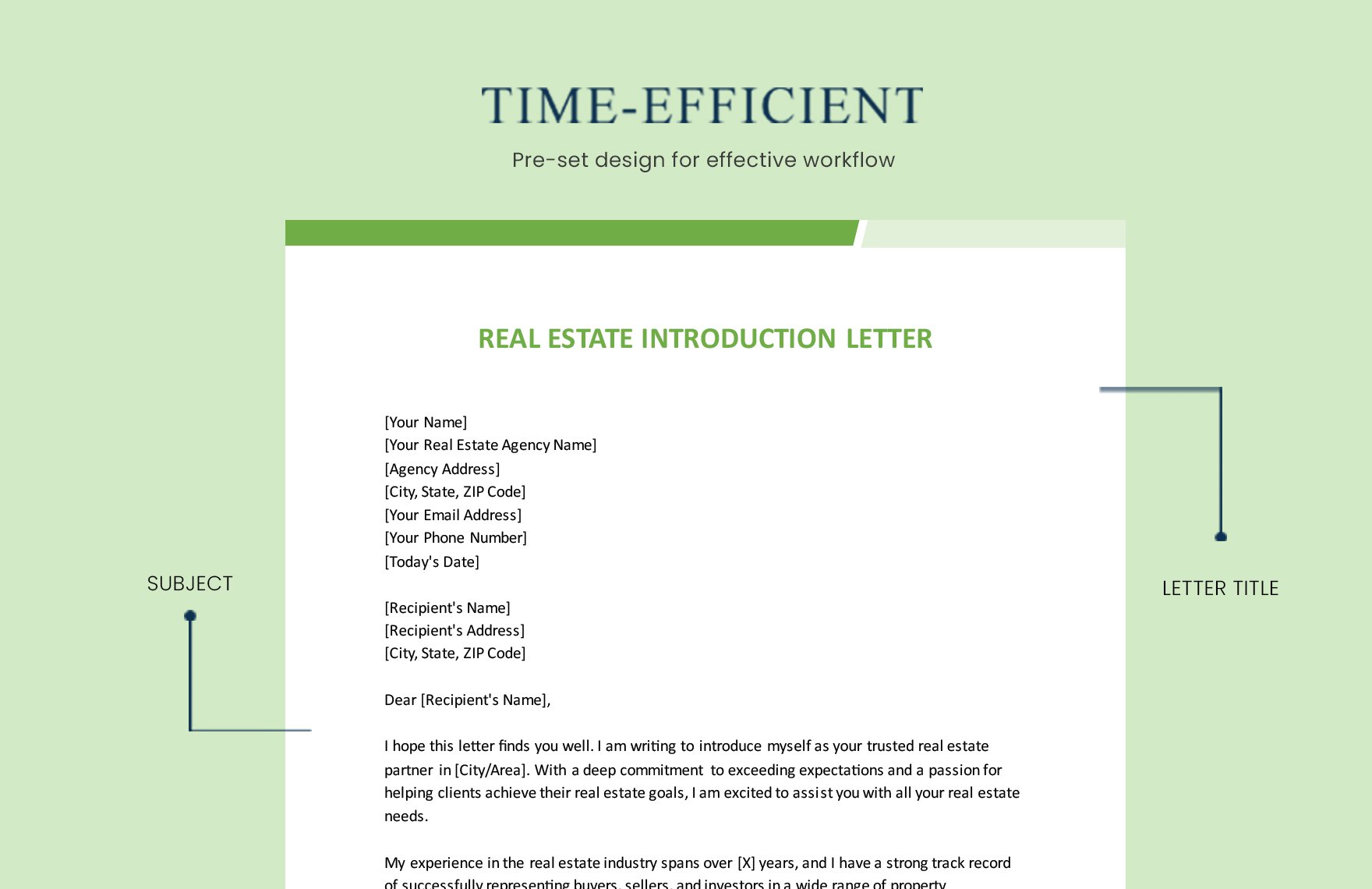 Real Estate Introduction Letter