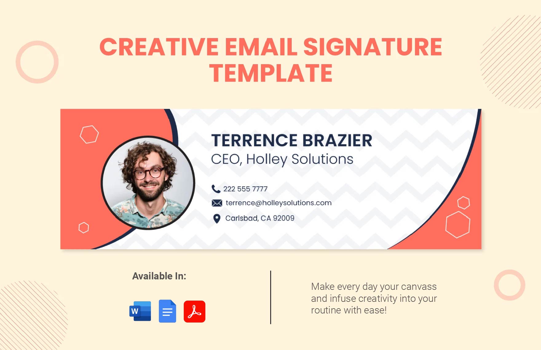 Free Editable Email Signature Templates In Word To Download