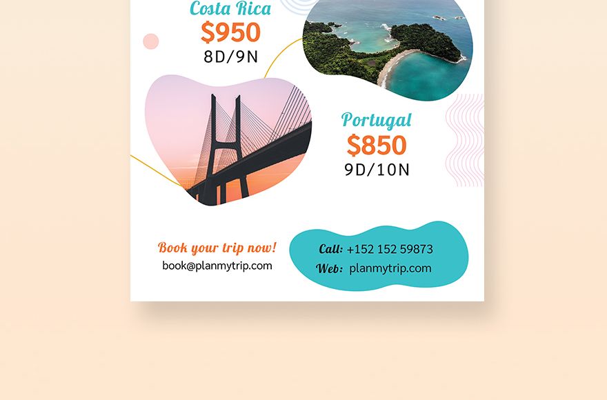 Travel Agency Roll-Up Banner Template