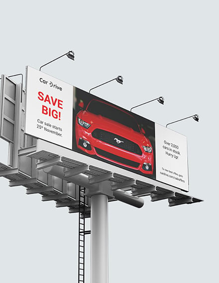 Sample Car Sales Billboard