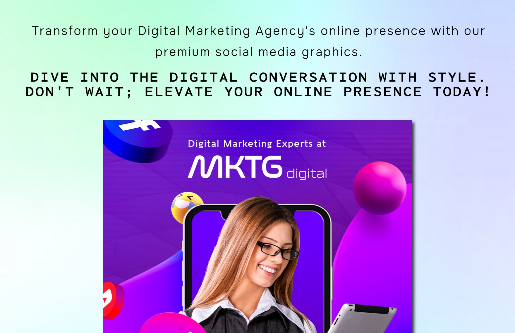 Digital Marketing Agency LinkedIn Post Template