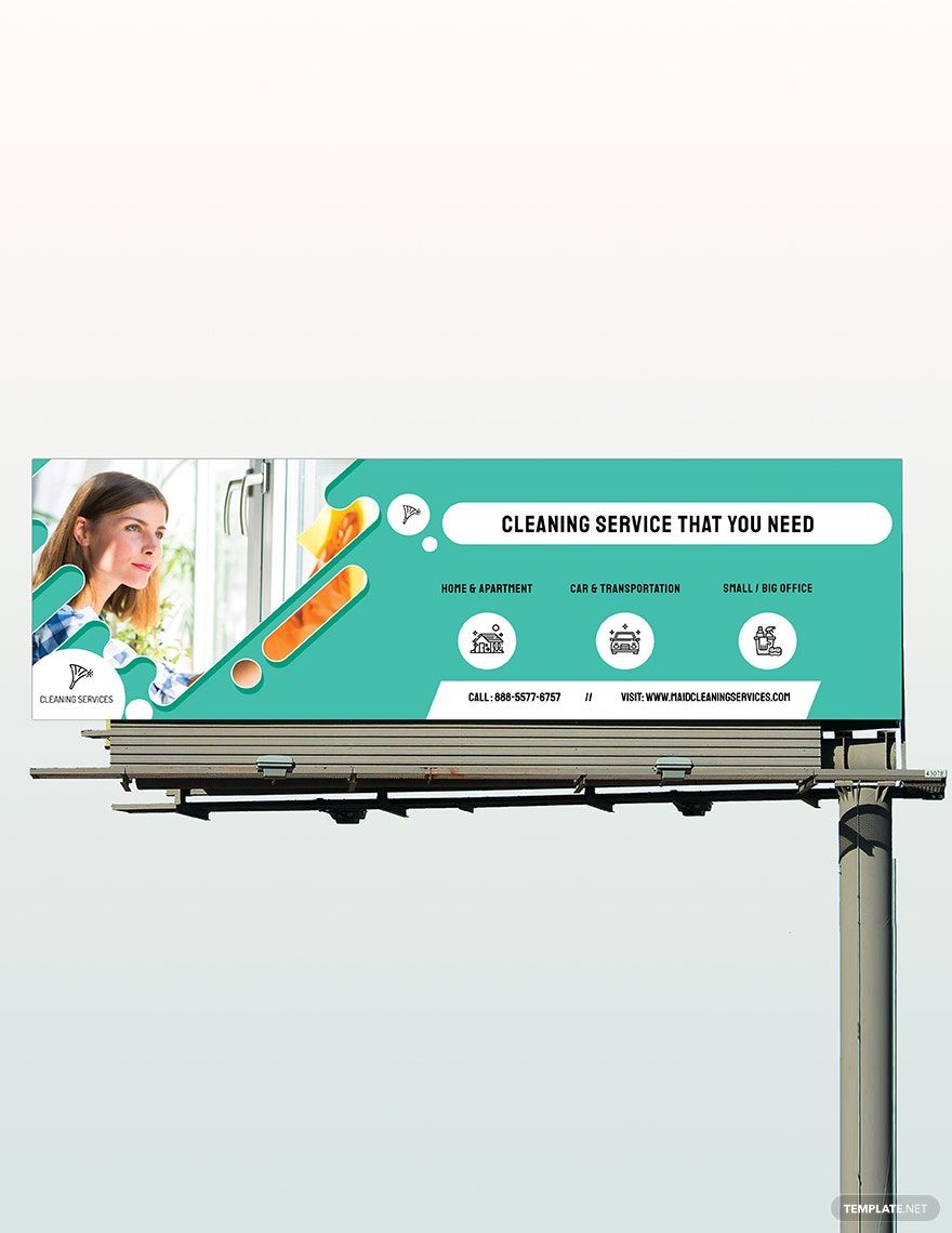 Cleaning Services Billboard Template