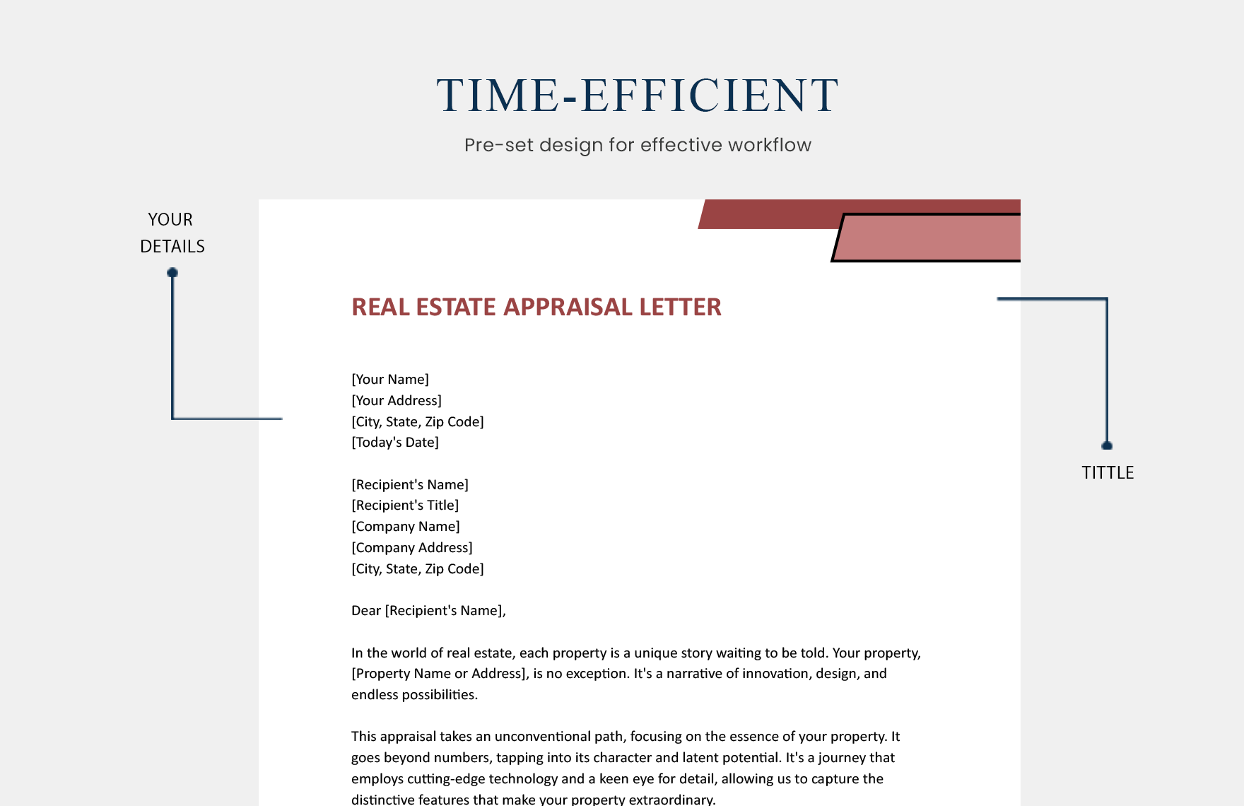 Real Estate Appraisal Letter