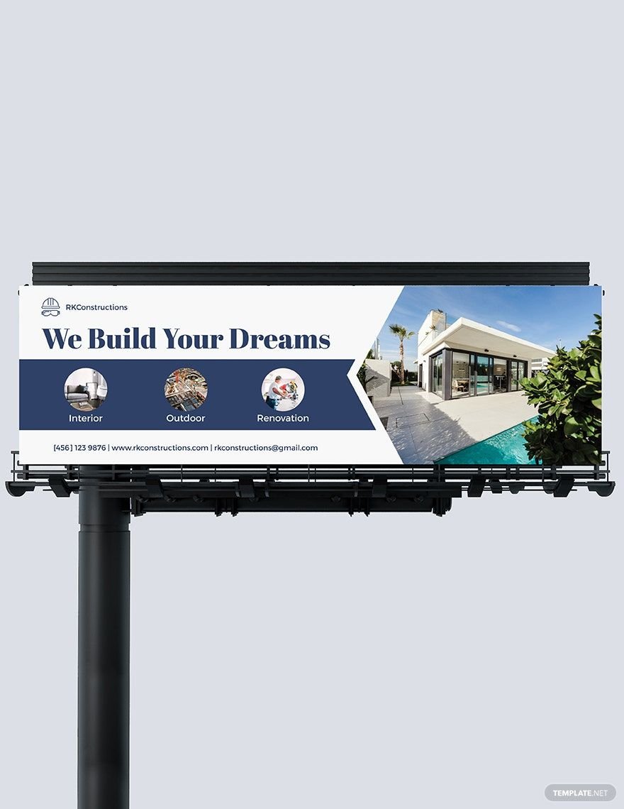 Construction Billboard Template