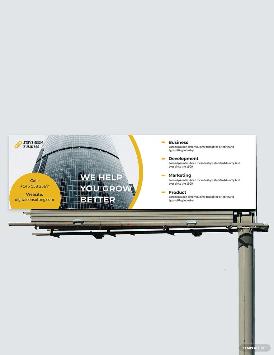 Corporate Billboard Template Download In Illustrator PSD Template