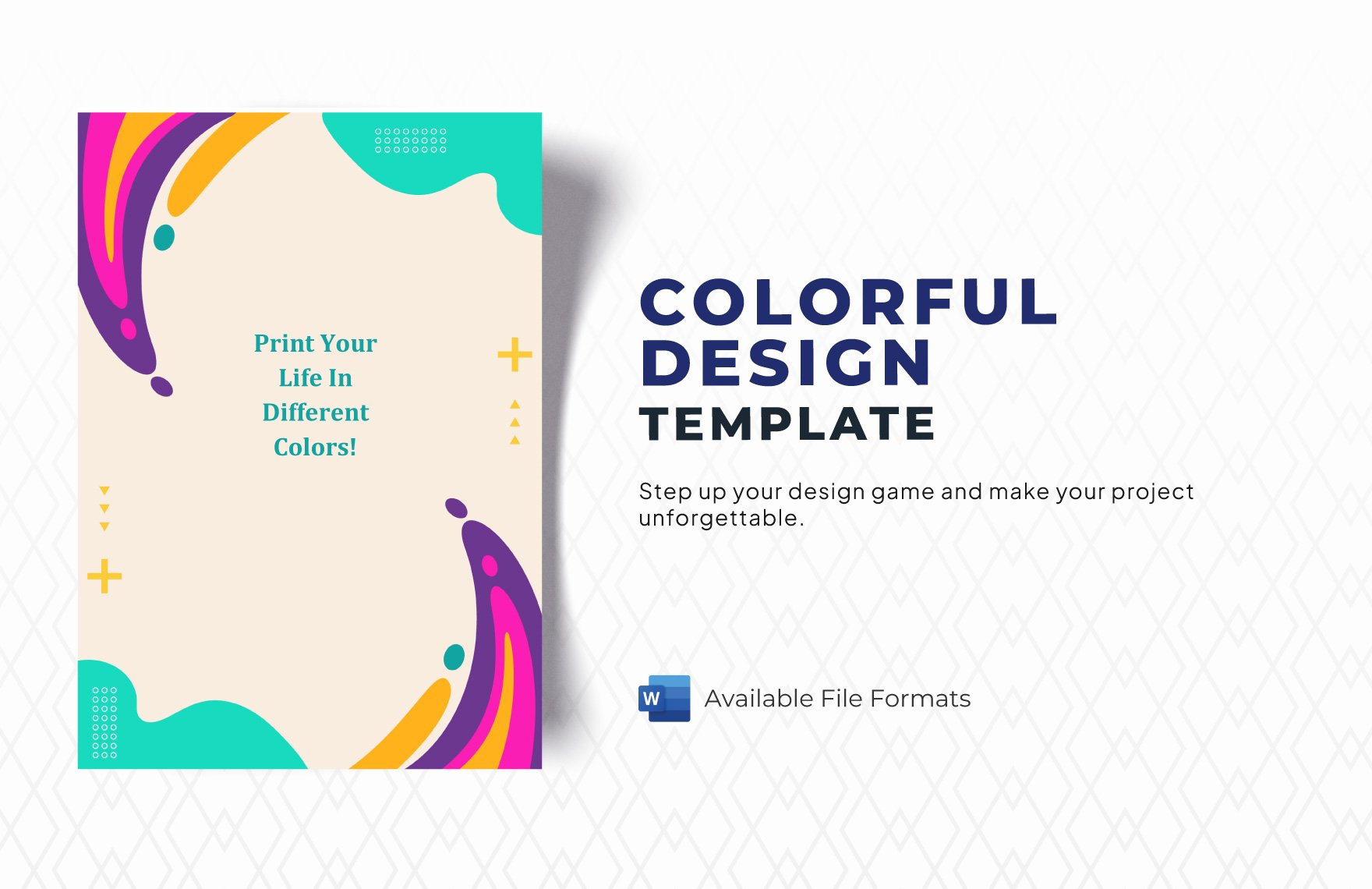 Free Colorful Design Template in Word