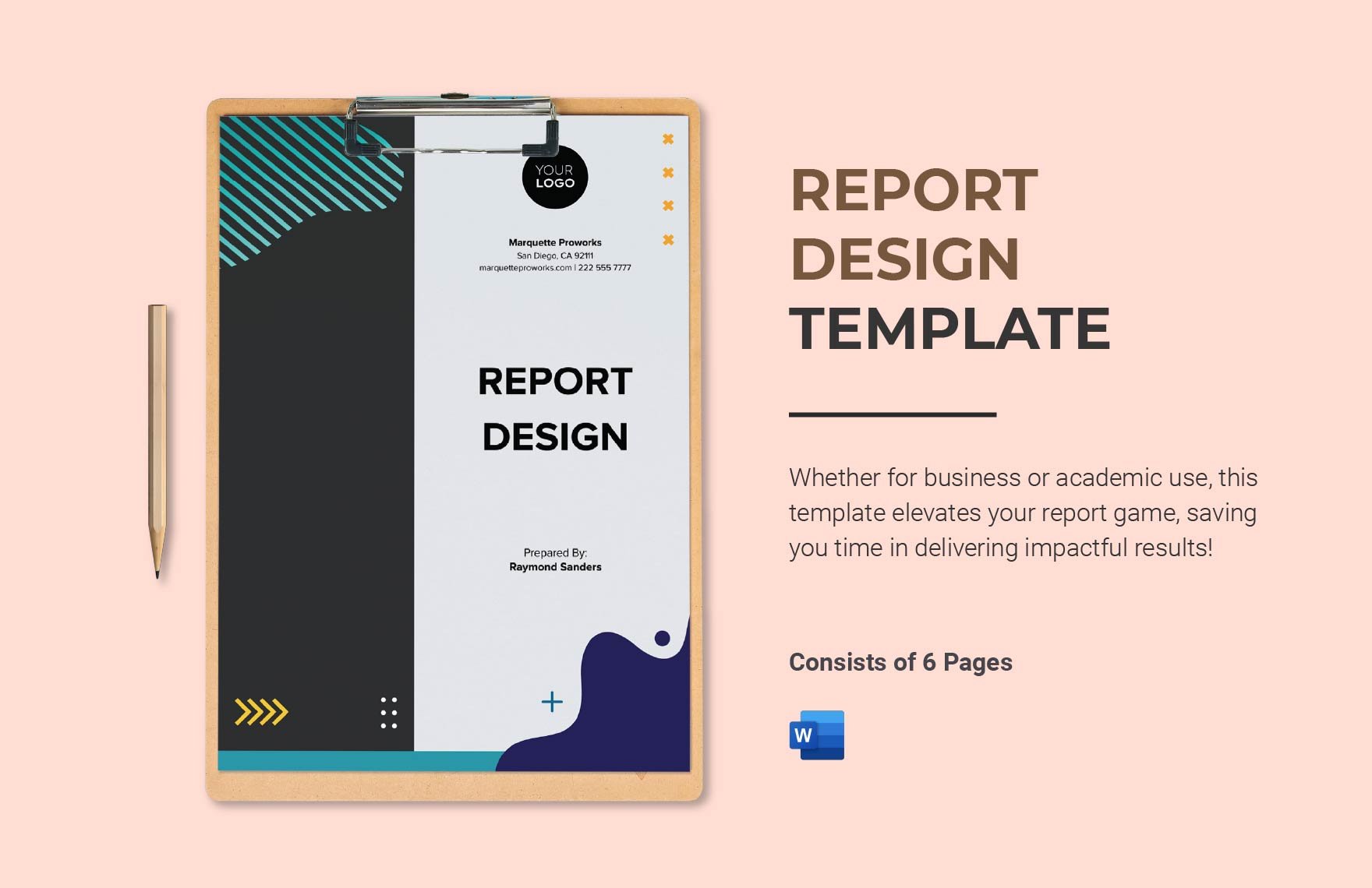 Free Report Design Template in Word