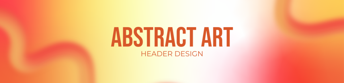 Abstract Art Header Design Template