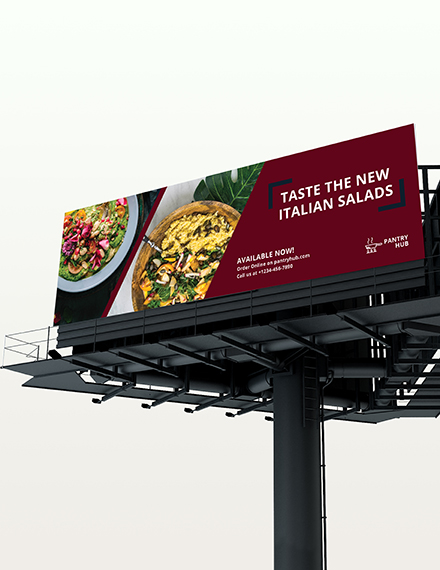 Sample Restaurant Billboard