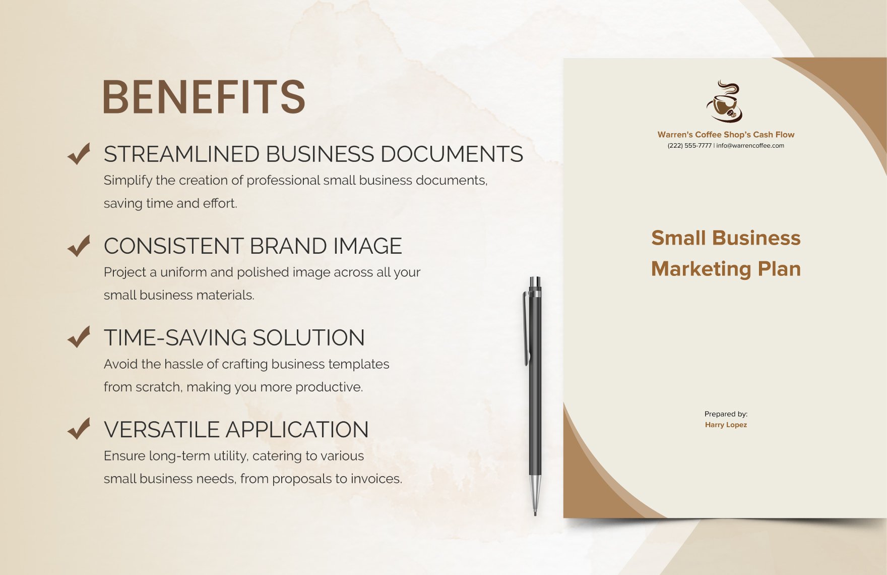 Small Business Marketing Plan Template